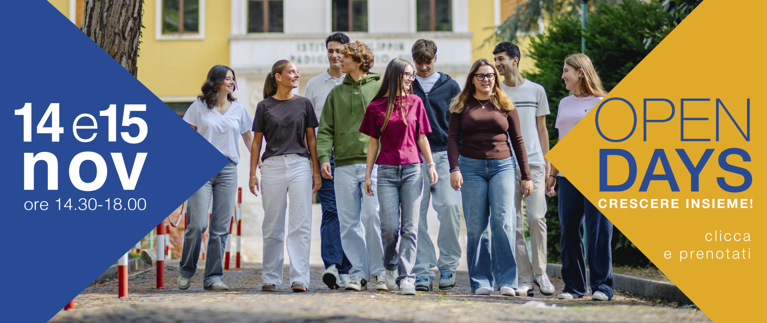Open Days 14 e 15 novembre – Crescere insieme! Clicca e prenotati